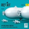 RESKIT RS32-0545 AN-M64 bombs (500 lbs) for all USAF & RAF of WW2 & Korean War (6 pcs) (3D Printed) 1/32